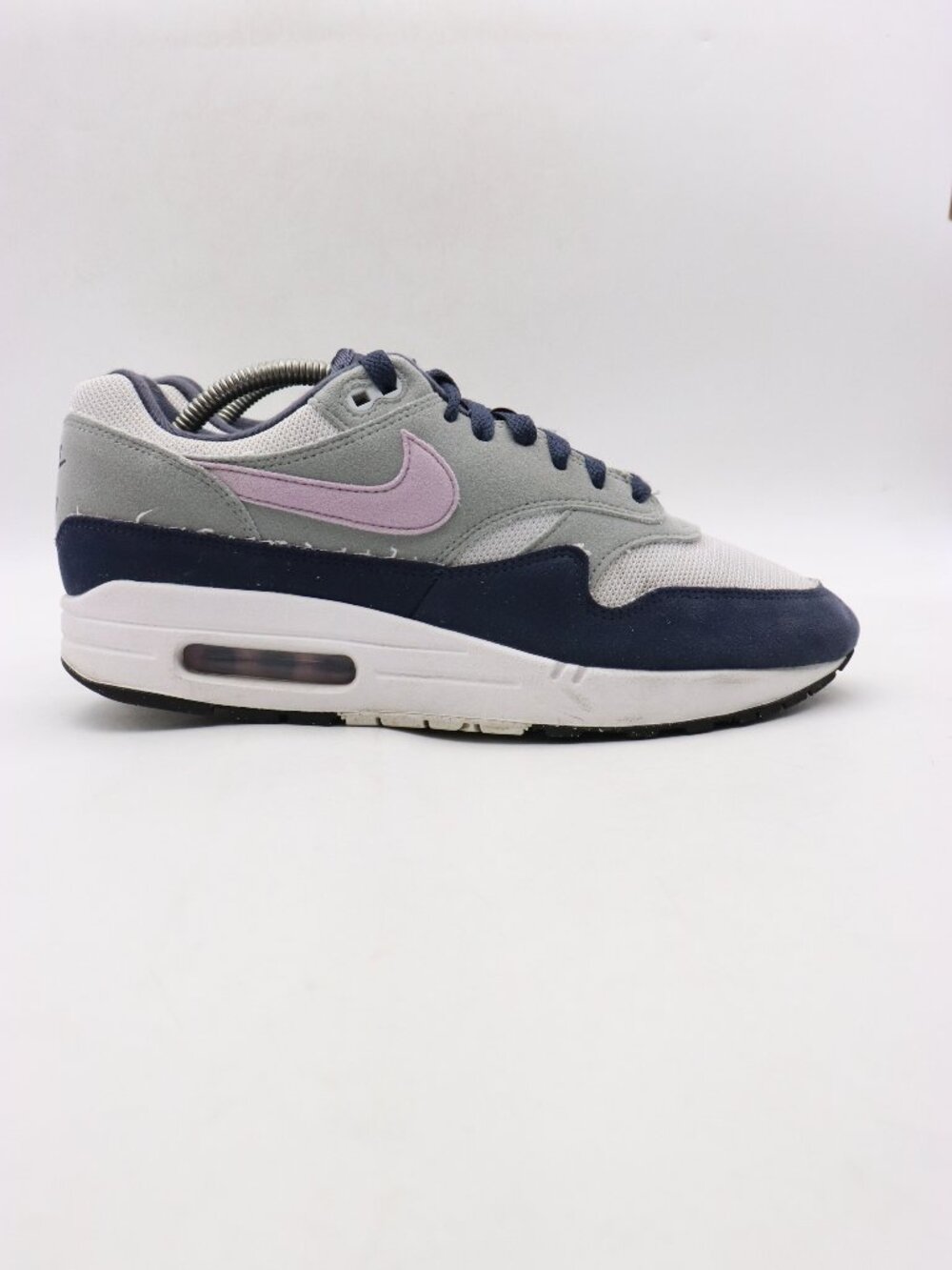 Nike Air Max 1 Men's 9.5 Sneakers White Navy Obsidian Lilac Bloom FD9082-001
